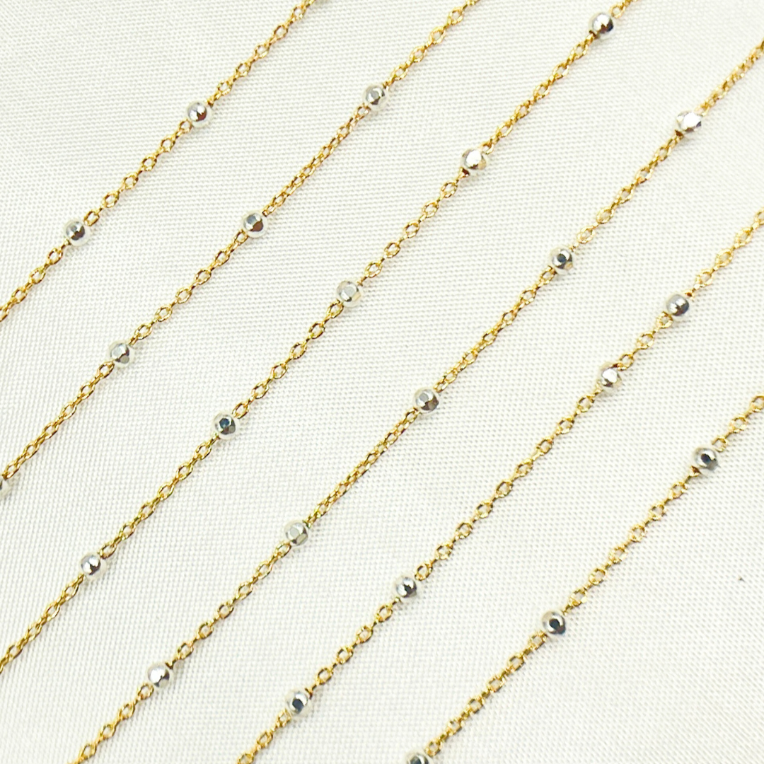 1186GF. 14k Gold Filled with 925 Sterling Silver Beads Satel