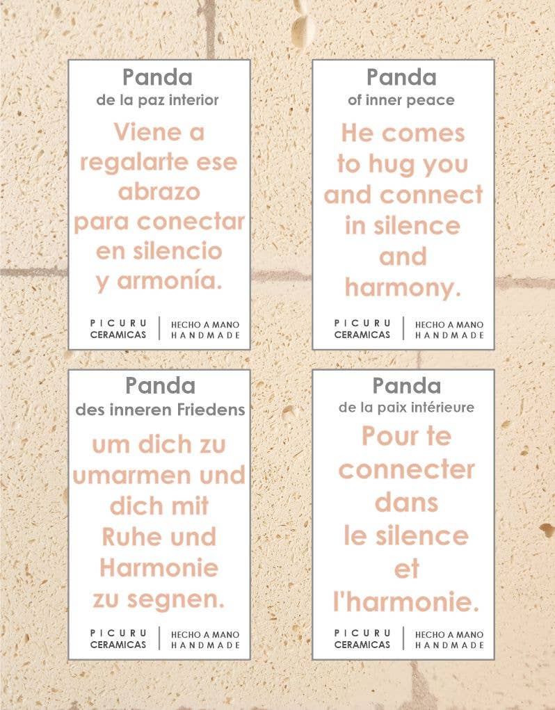 Panda Amulet of Inner Peace (5 languages)