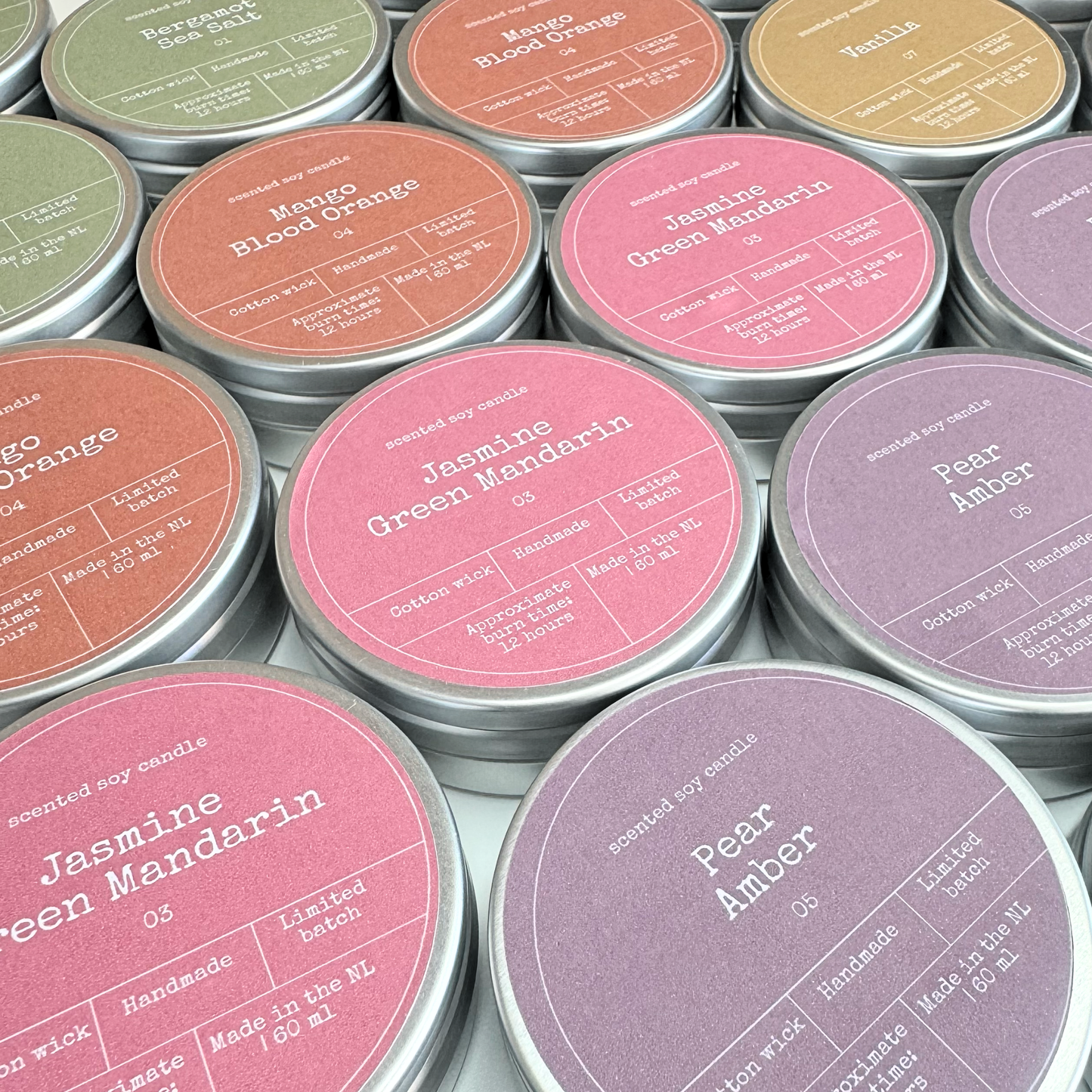 SOY WAX SCENTED CANDLE | AMBER & PEAR