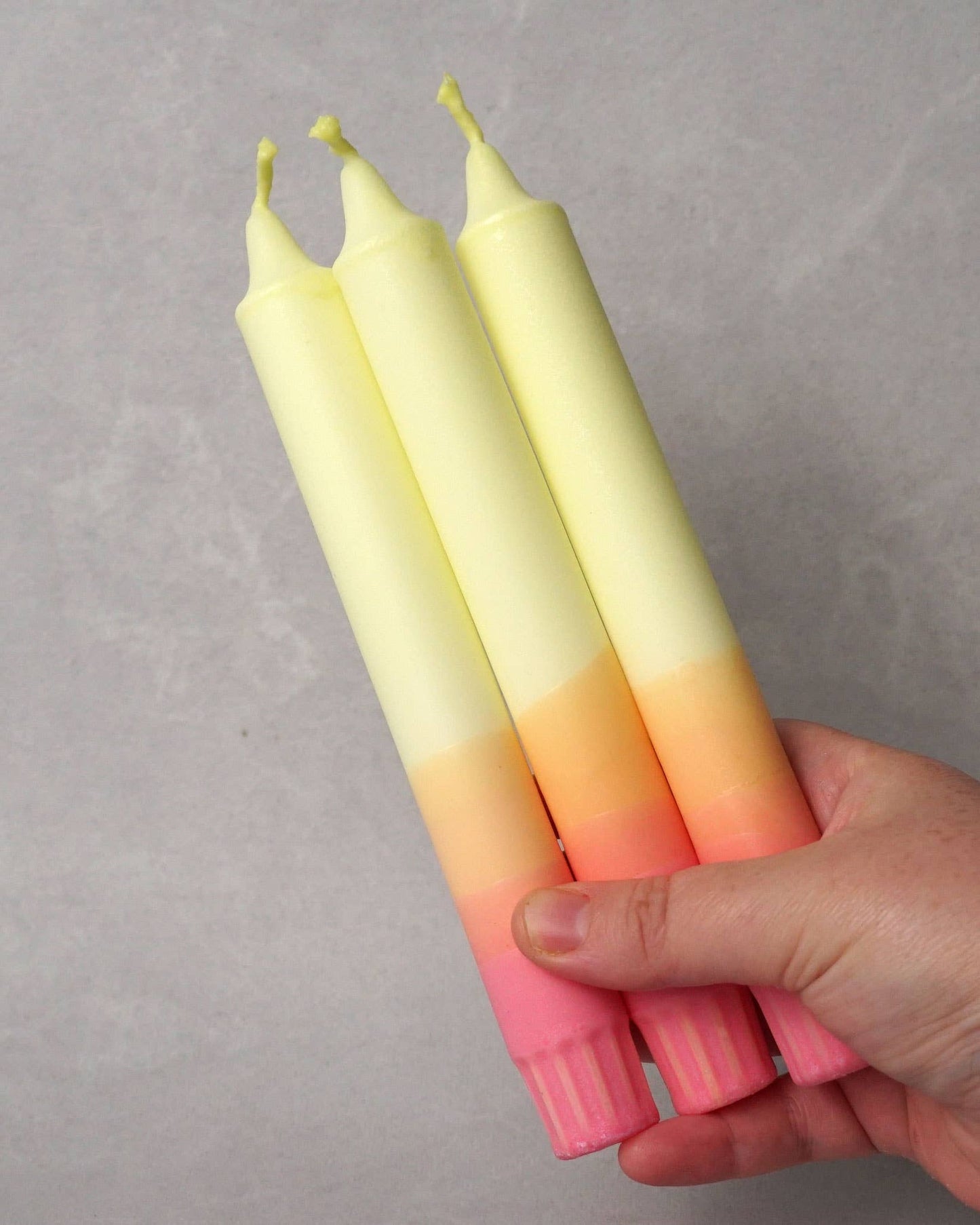 Yellow/Pink: Dip Dye