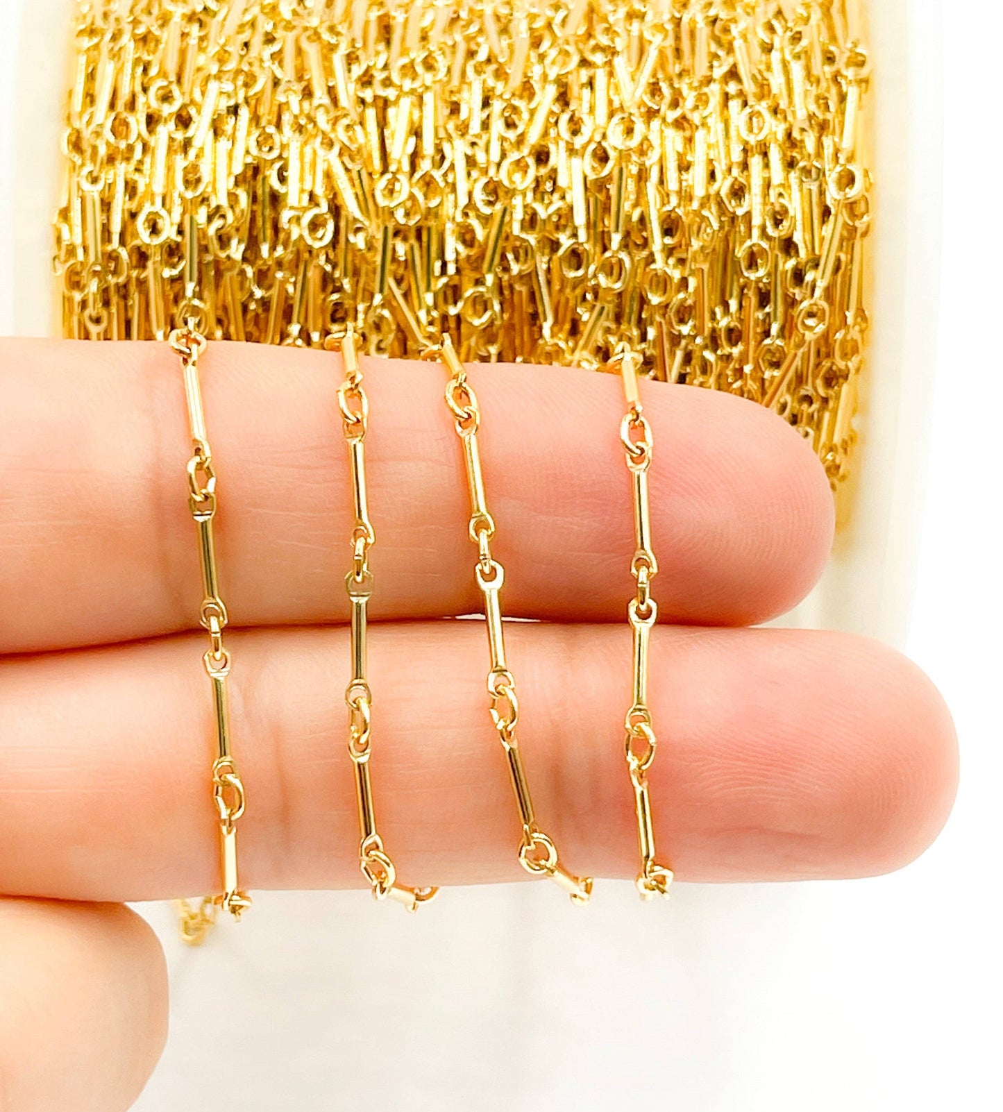 567GF. 14k Gold Filled Bar Chain
