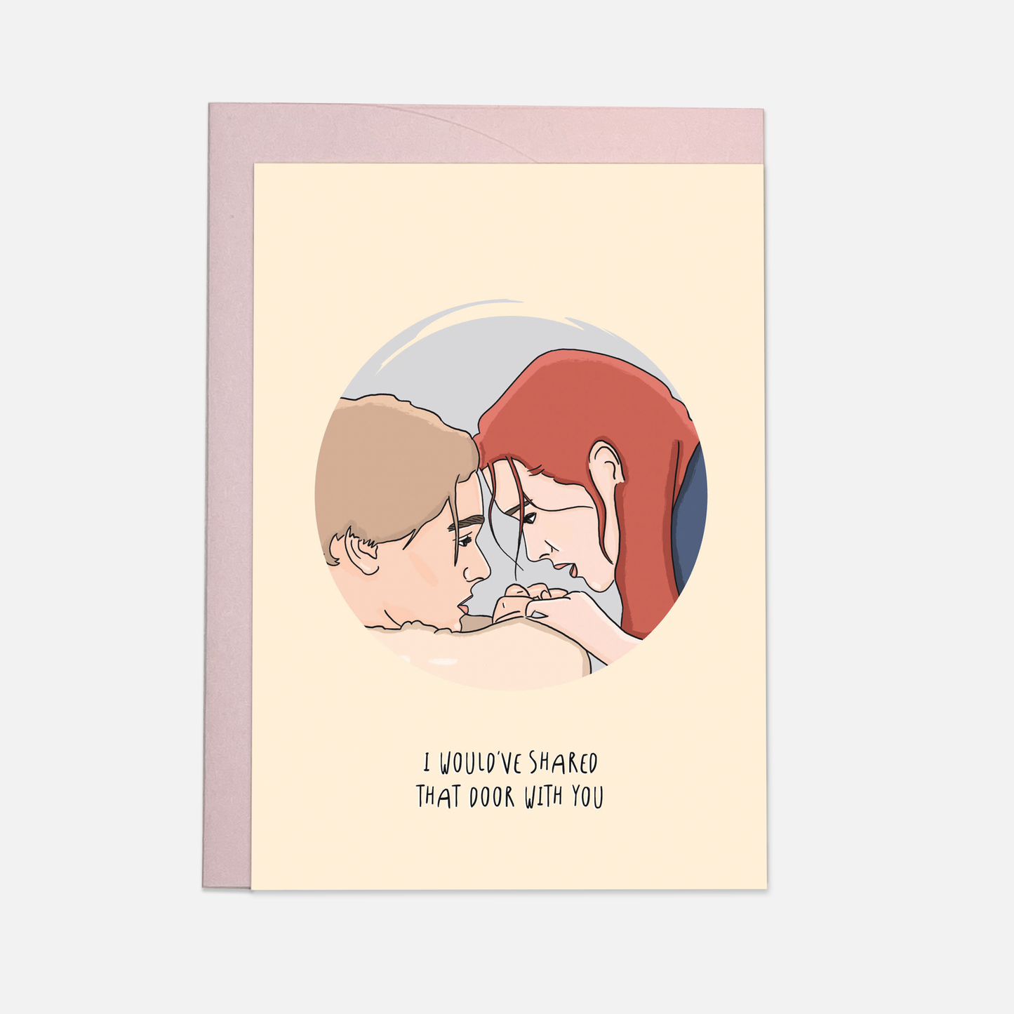 Titanic door greeting card