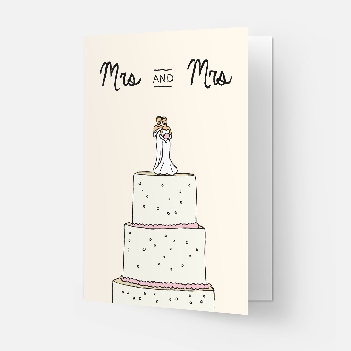 Wedding cake greeting card