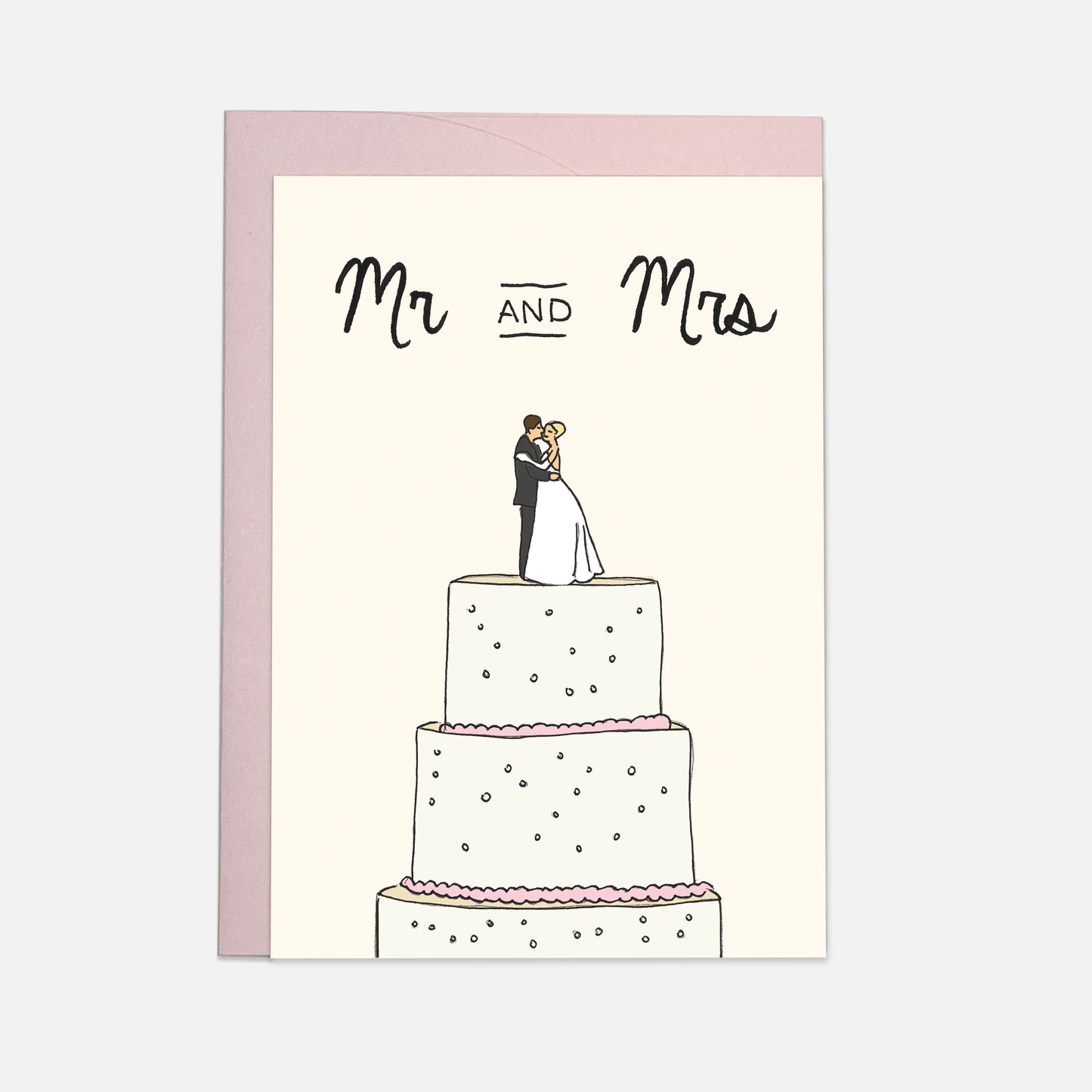 Wedding cake greeting card