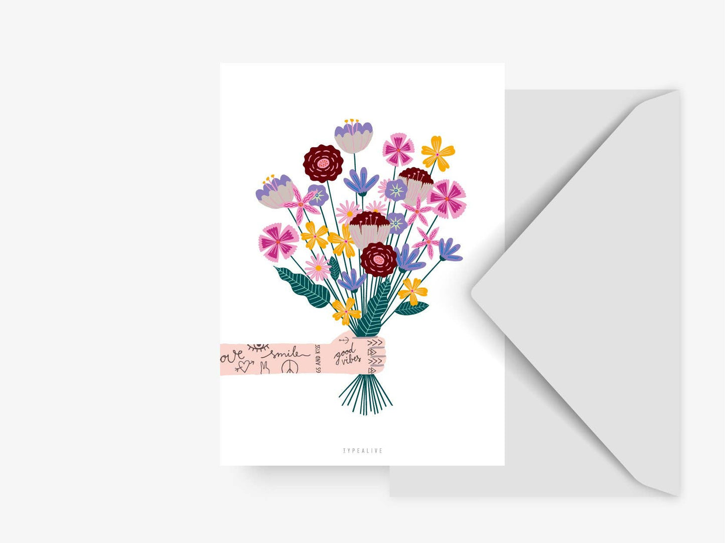 Postcard/Bunch of Flowers