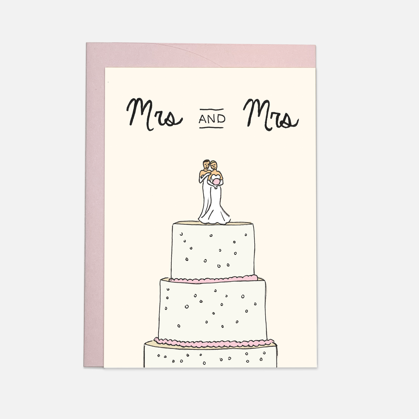 Wedding cake greeting card
