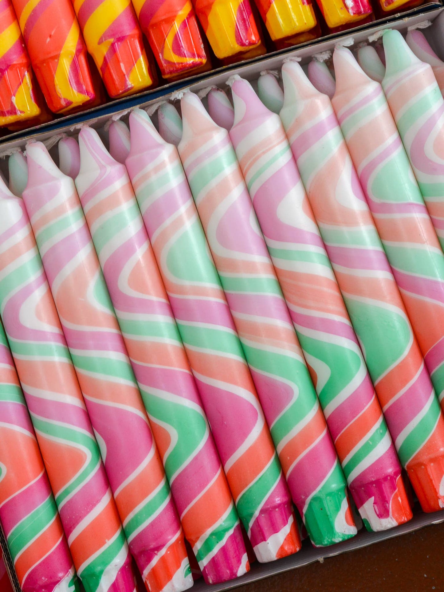 Summer Marble Candles - Strawberry