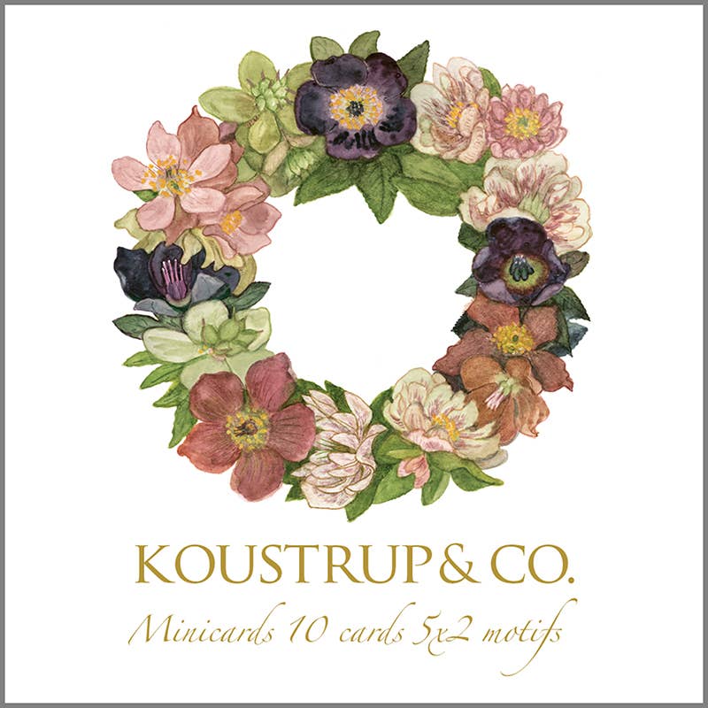 Christmas wreaths square minicards