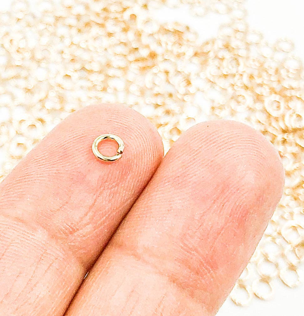 24GAGFOPENJR. Gold Filled Open Jump Ring 24 Gauge 3mm
