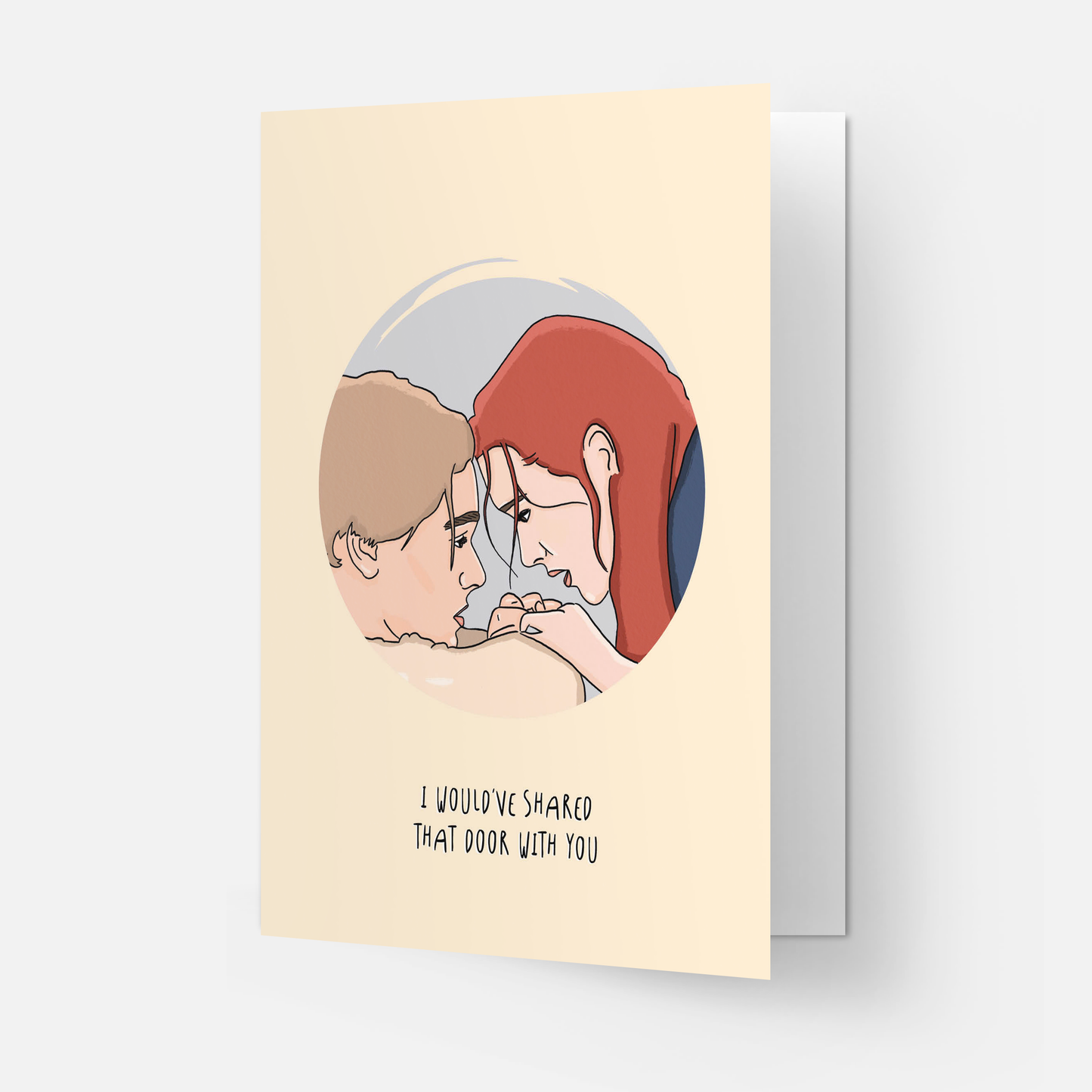 Titanic door greeting card