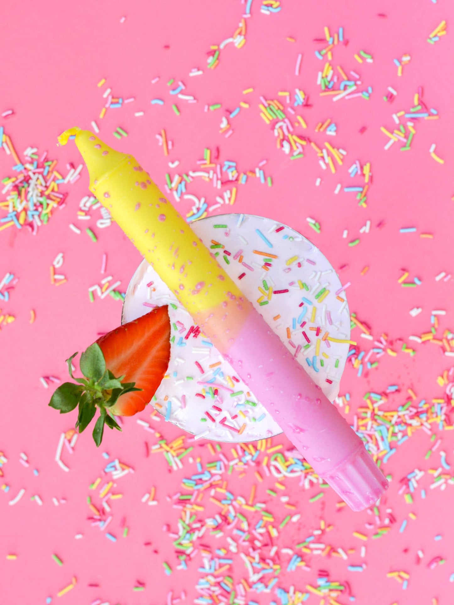 Summer Party: Pastellrosa & Gul Konfetti