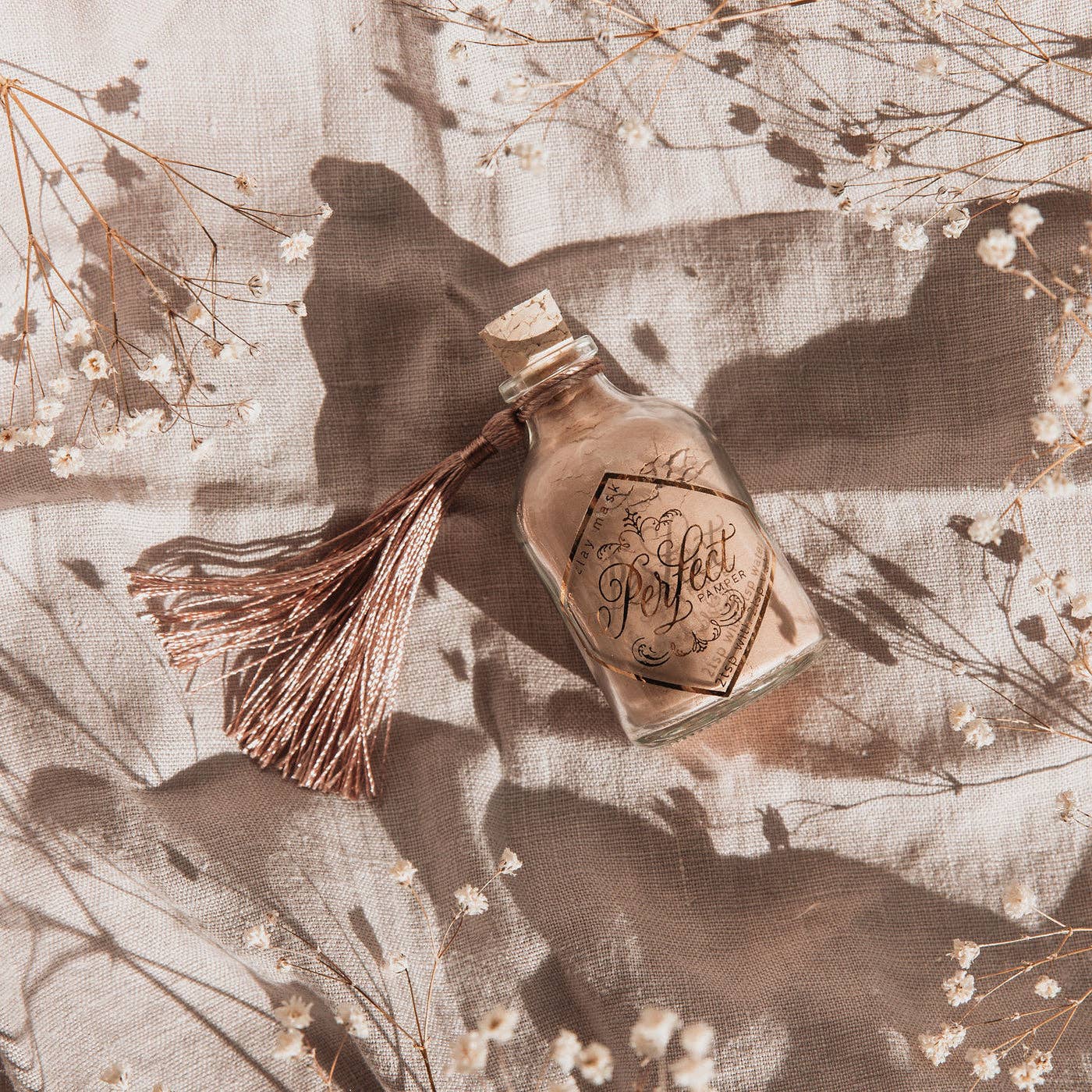 Leiremaske: pudderrosa