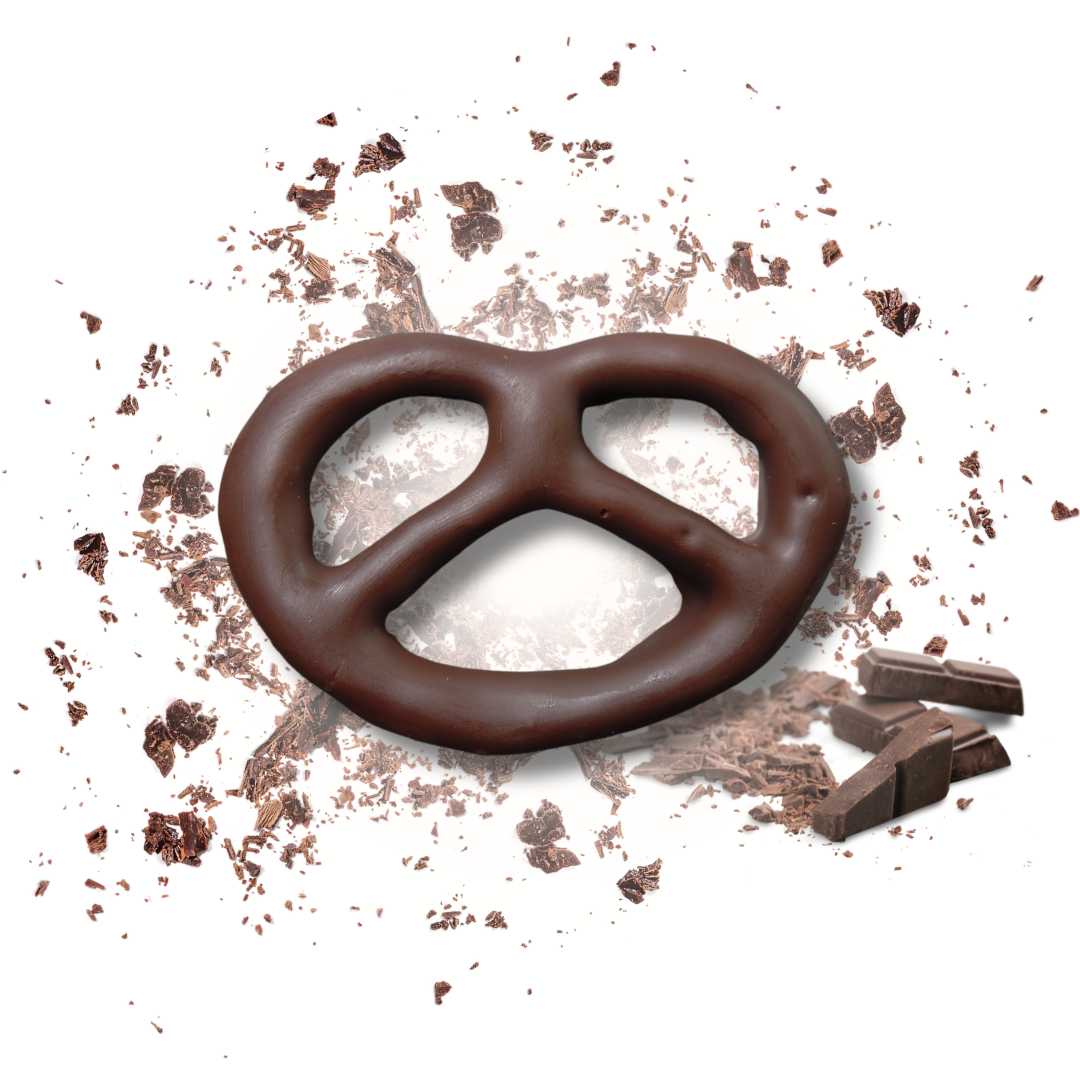 Dark chocolate pretzel