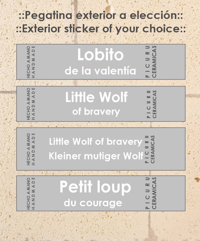 Amulet Little Wolf of Courage (5 languages)