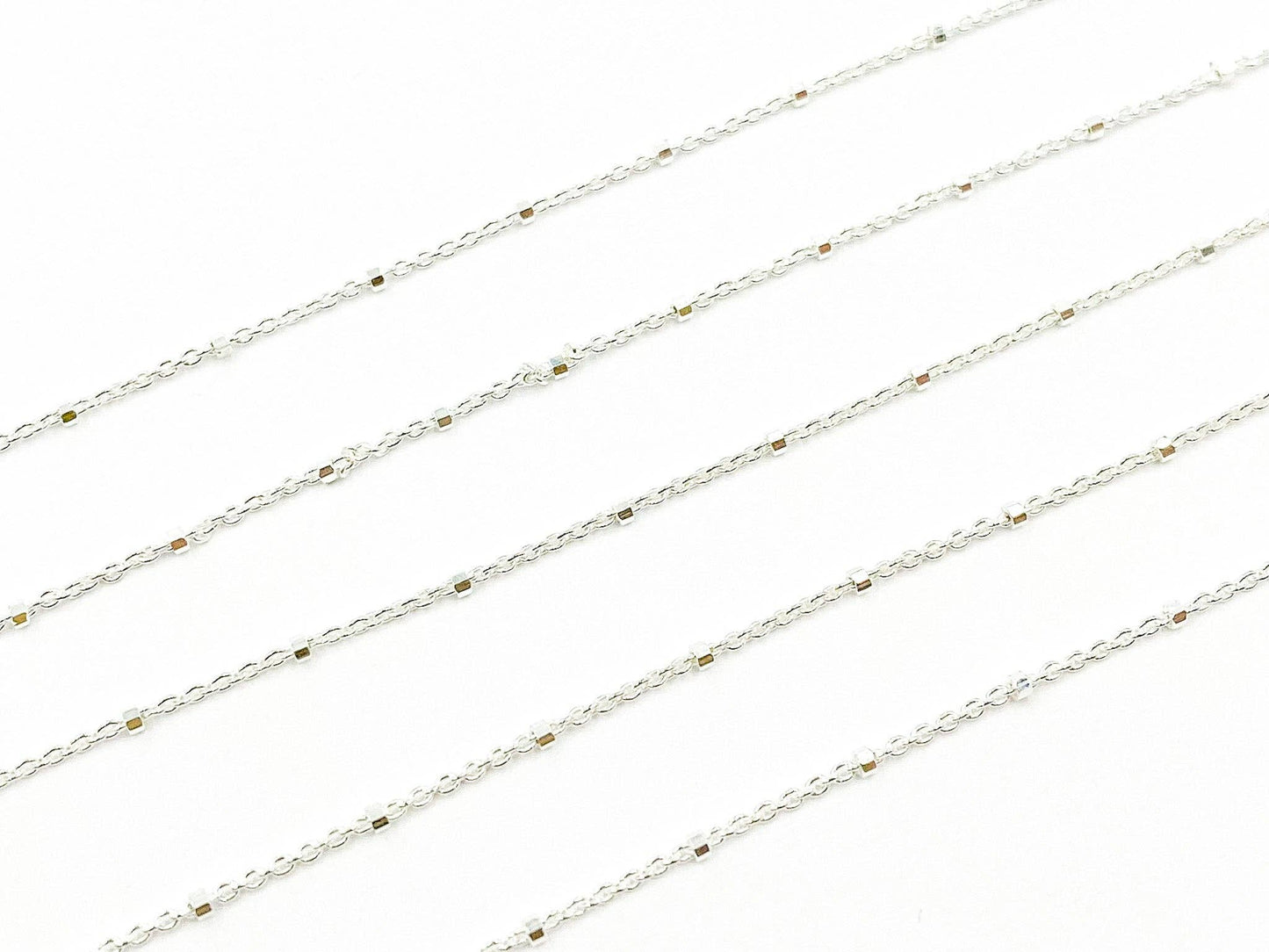 Z36SS. 925 Sterling Silver Satellite Chain