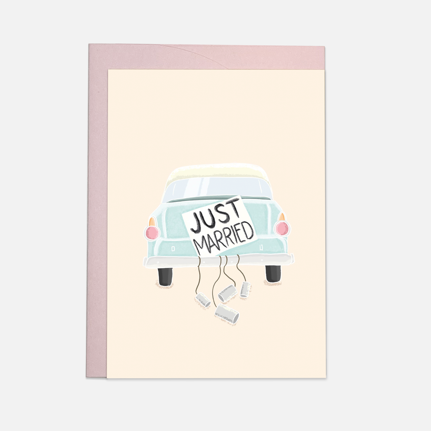 Just Married greeting card