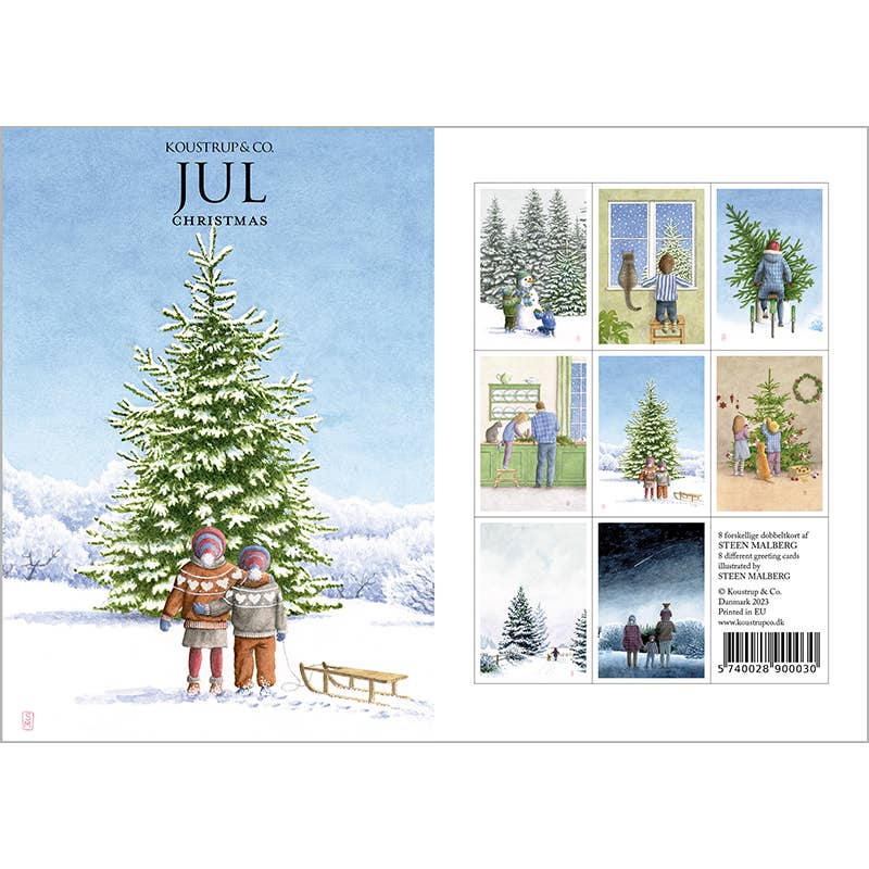 Jul (christmas) 8 cards, with envleopes
