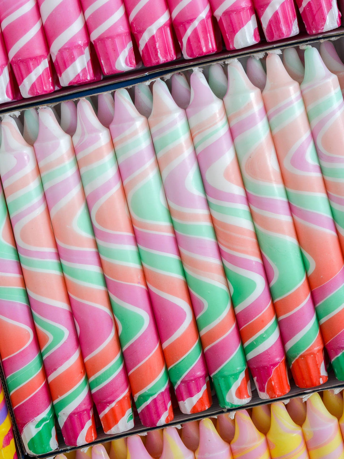 Summer Marble Candles - Strawberry