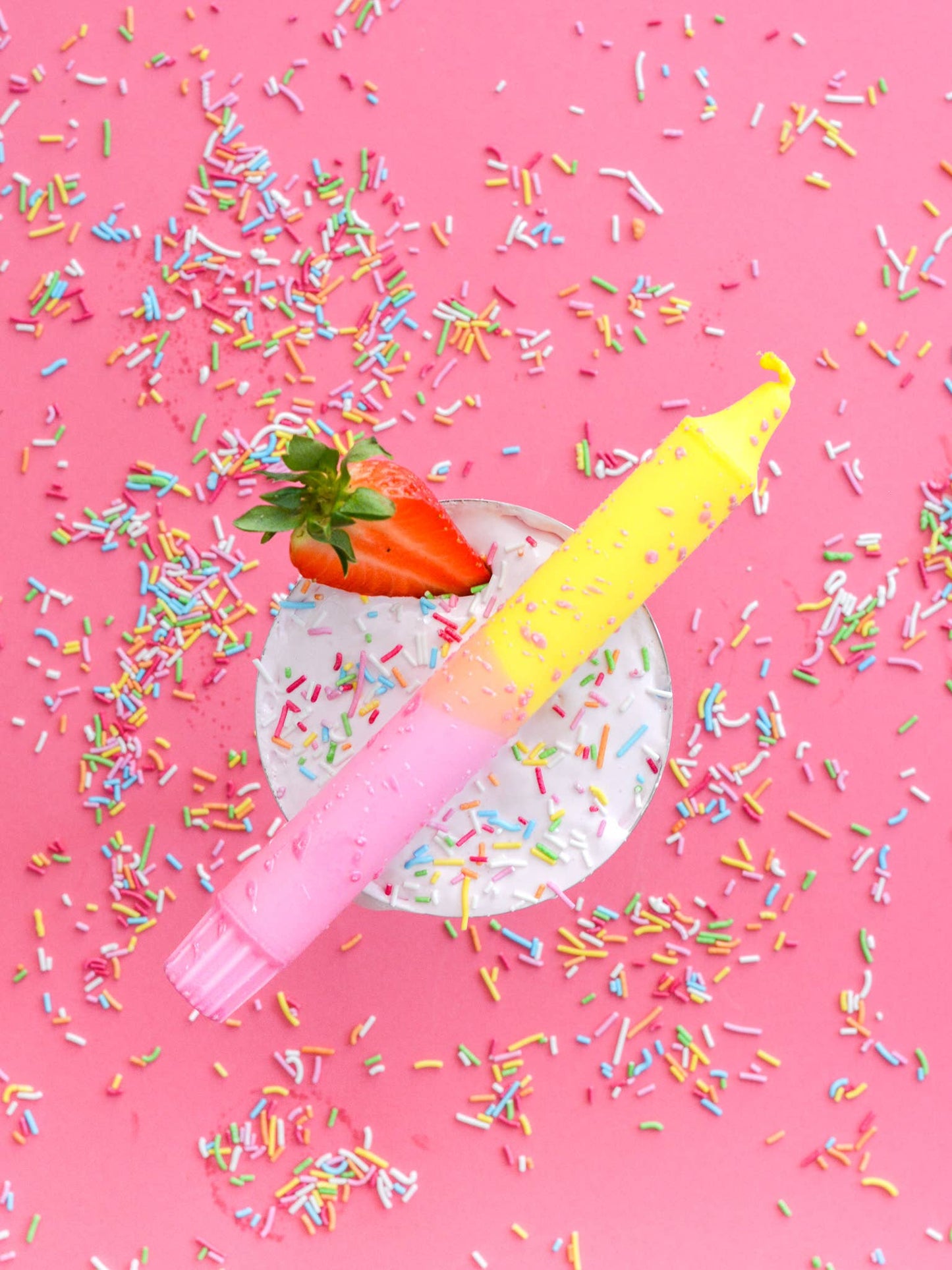 Summer Party: Pastellrosa & Gul Konfetti