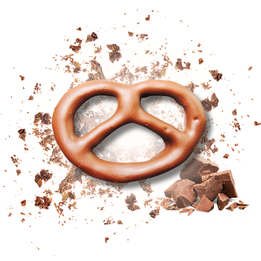 Milk chocolate pretzel