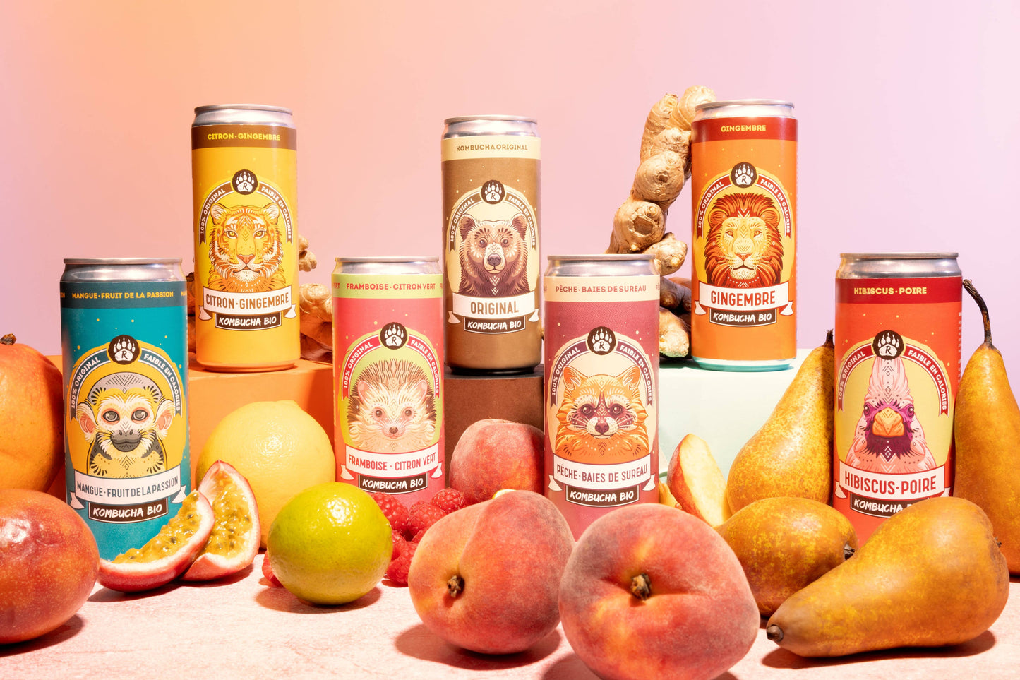 R-KOMBUCHA - Raspberry & Lime - 33cl can