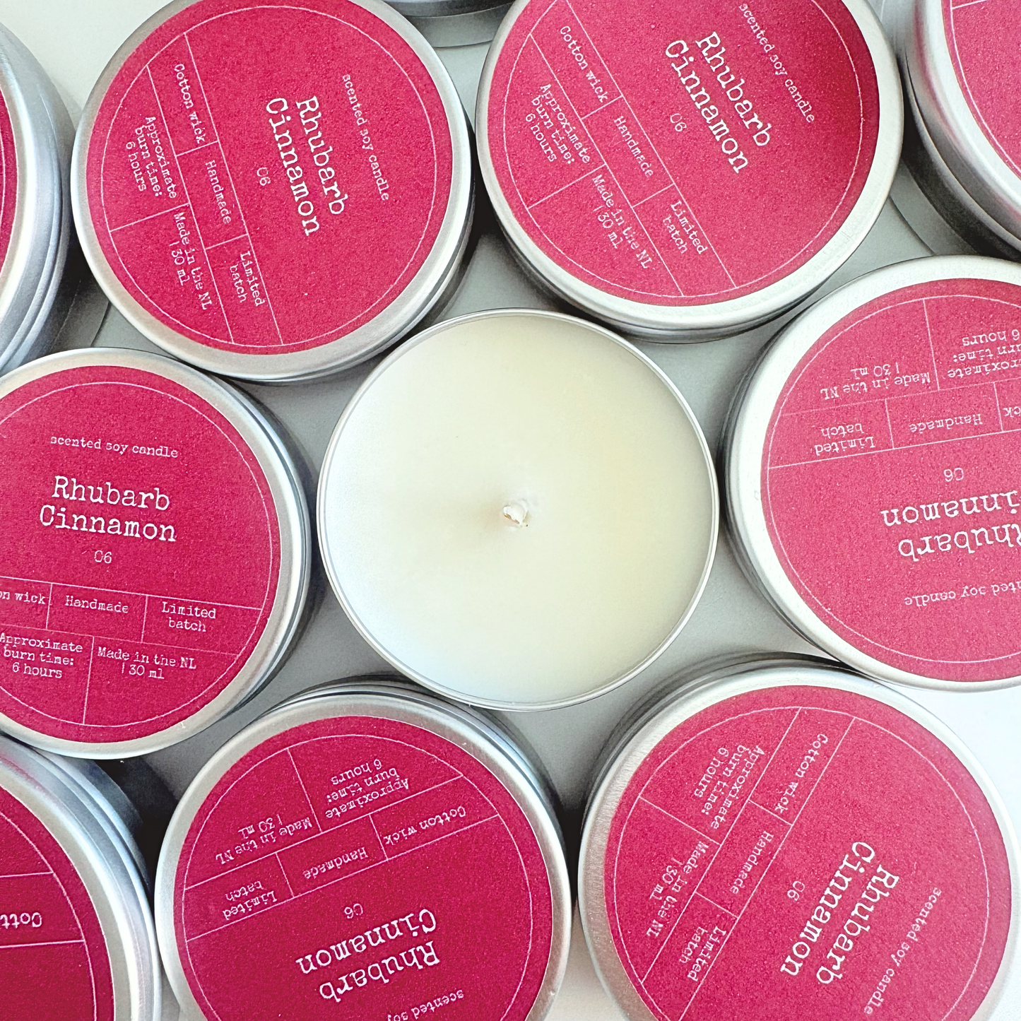 SOY WAX SCENTED CANDLE | RHUBARB & CINNAMON
