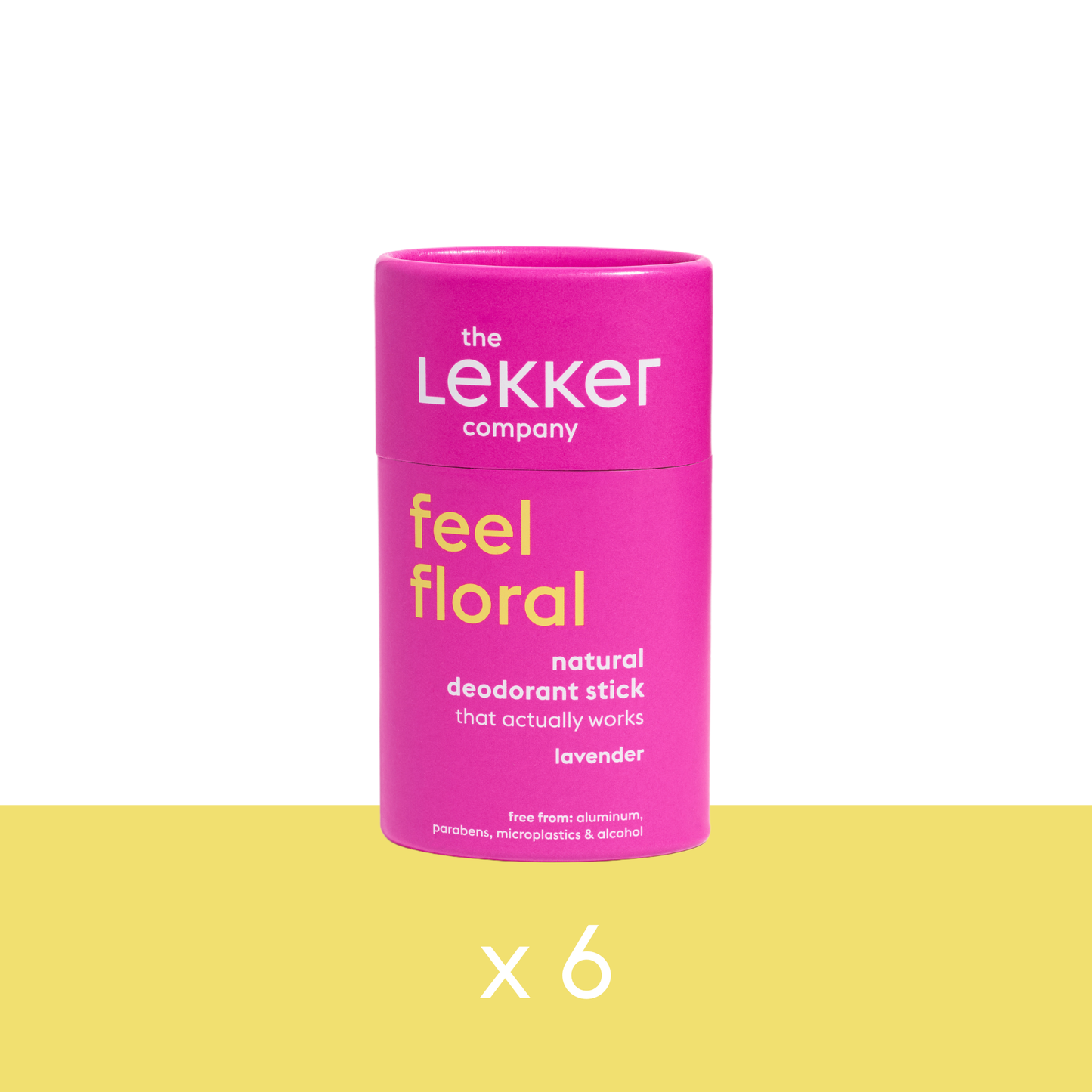 Deodorant stick feel floral (x6)