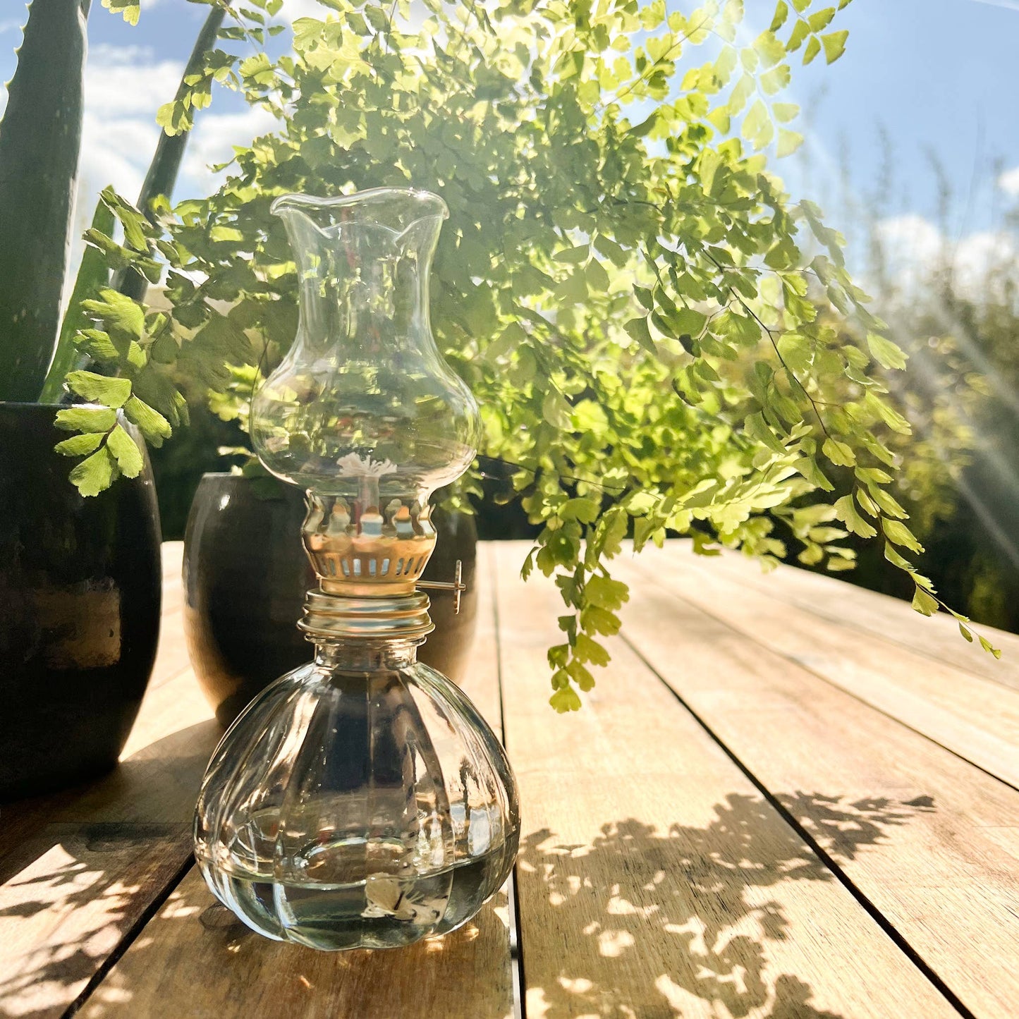 ROSA 19cm vintage style oil lamp