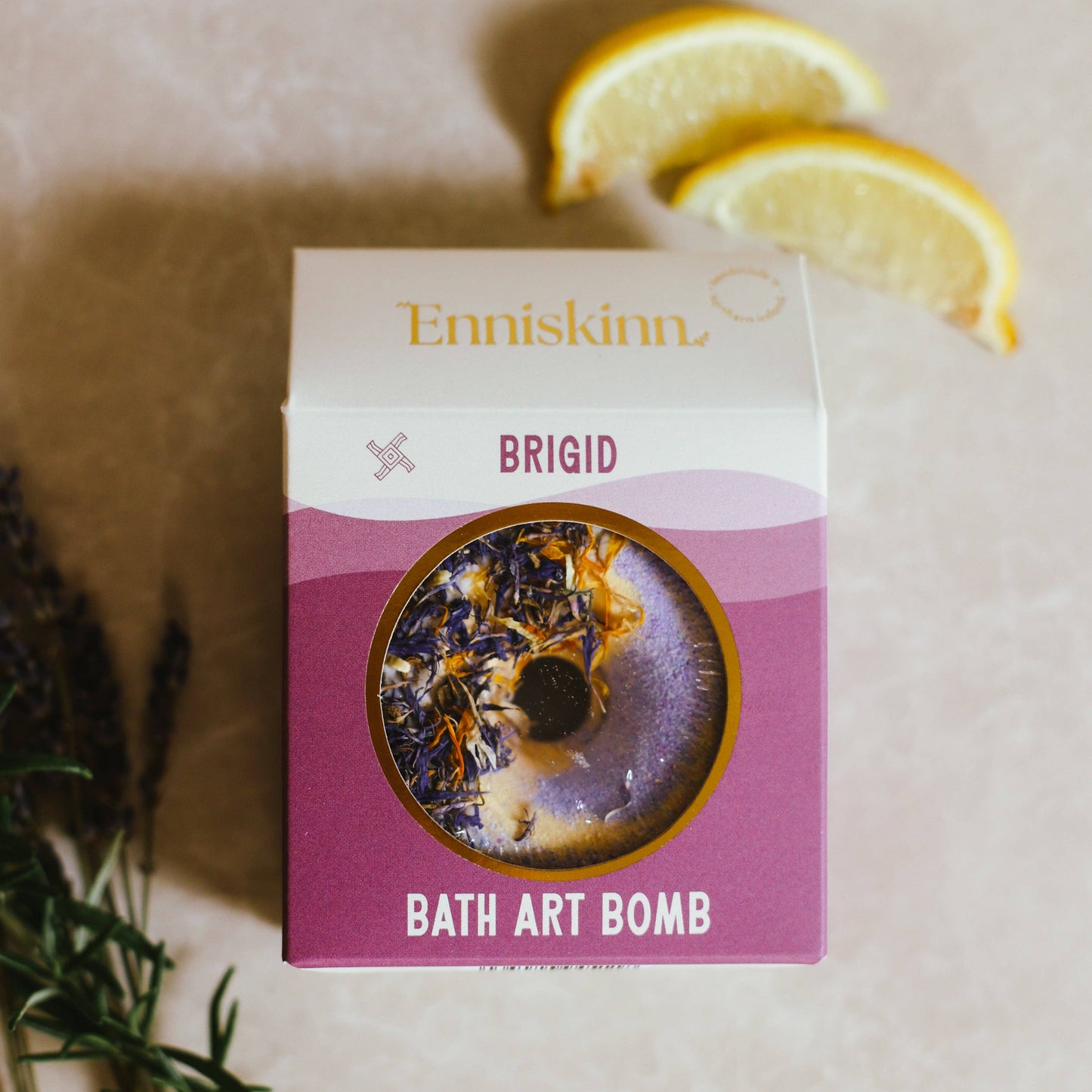 Bath Bomb - Lavender Lemon Frankincense - Brigid