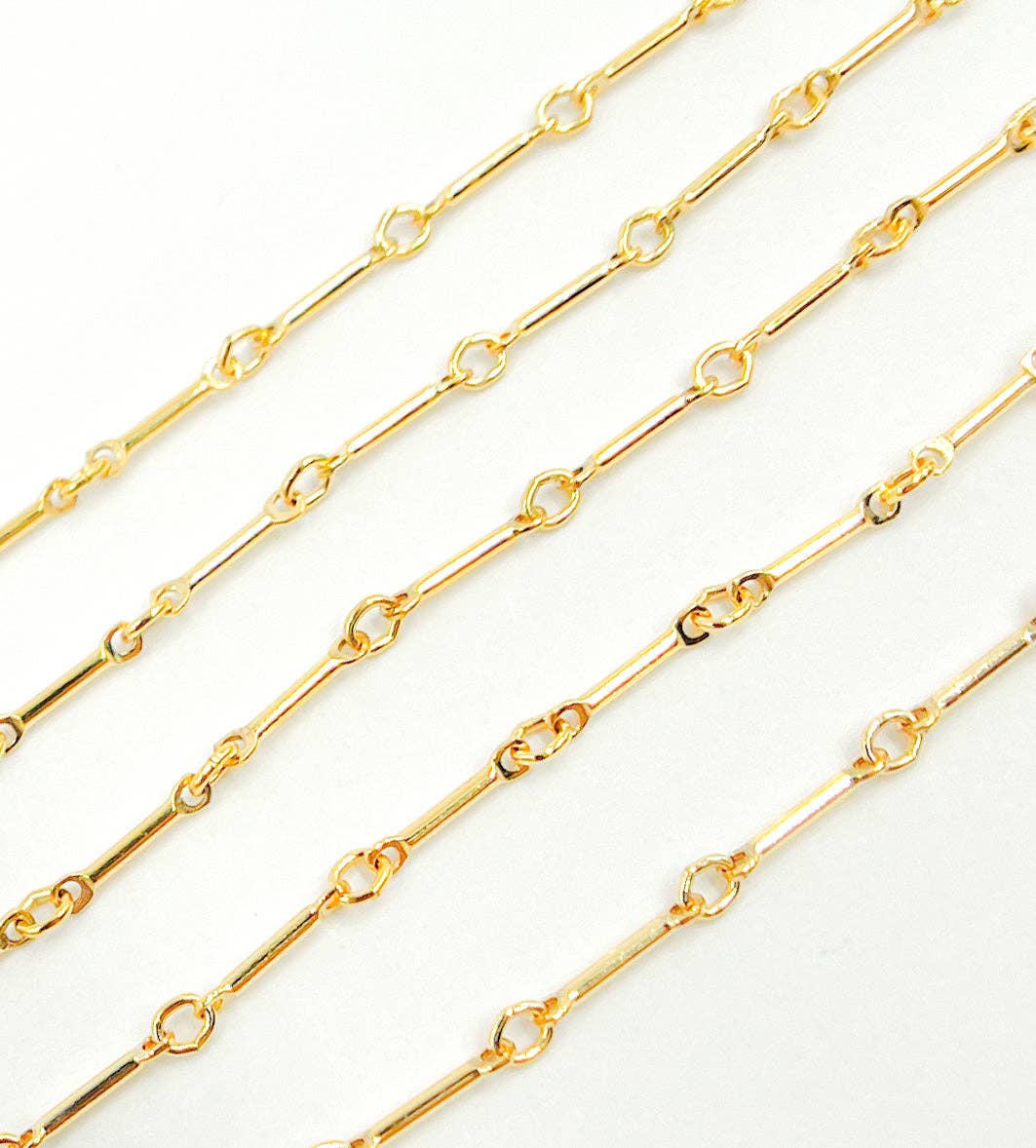 567GF. 14k Gold Filled Bar Chain
