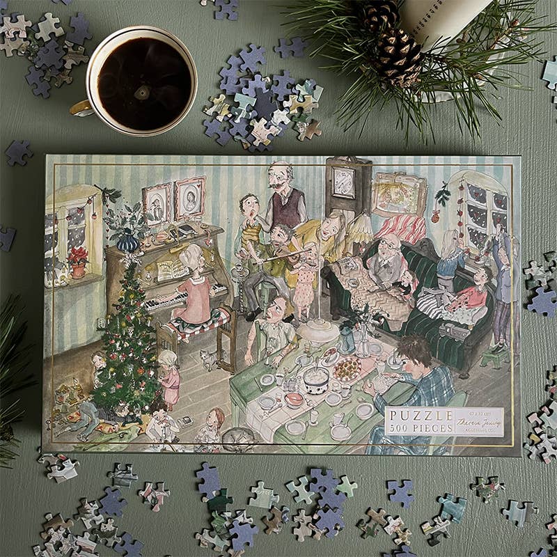 Puzzle Family Christmas 500 pieces. Made in Europe