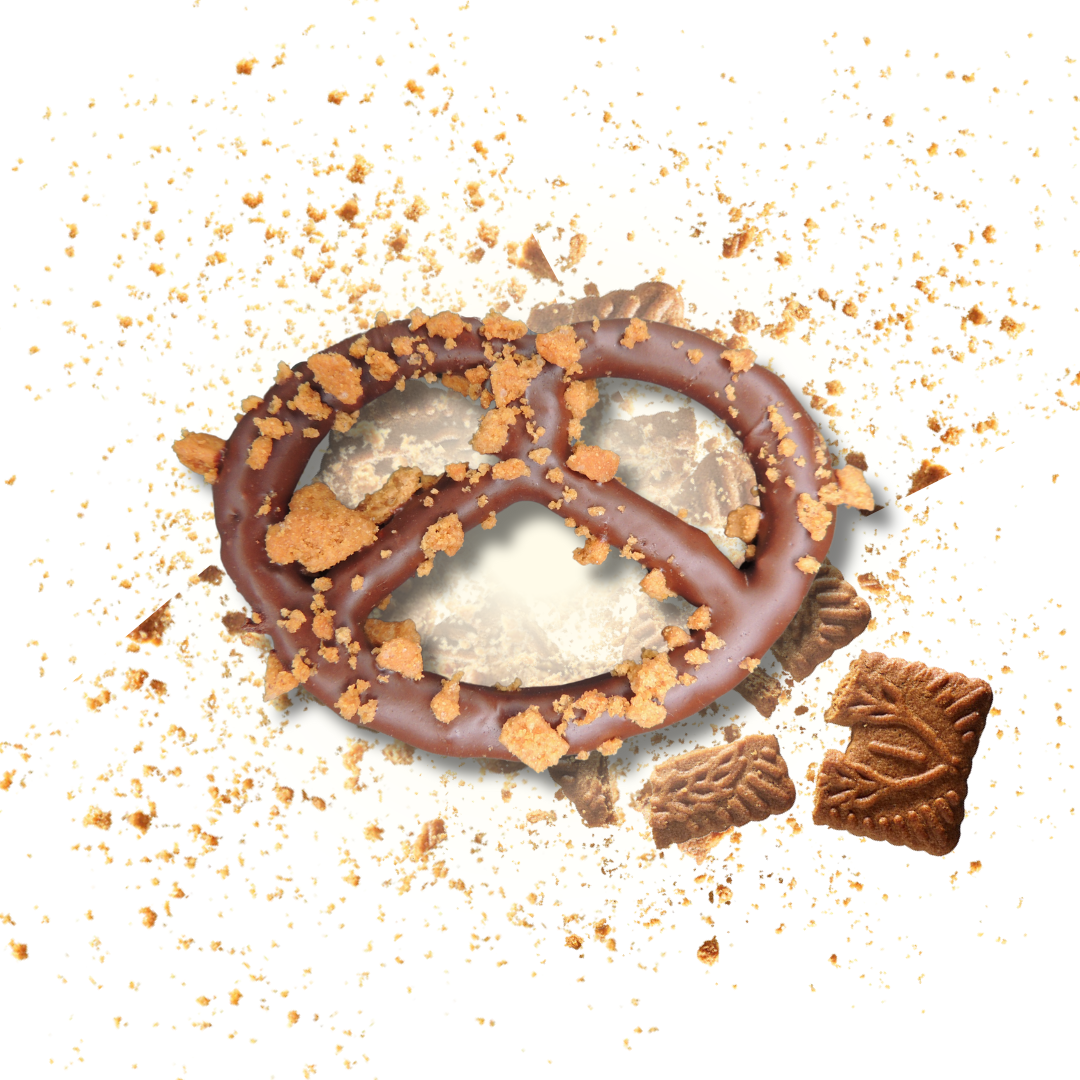 Dark chocolate pretzel - speculoos pieces - Easter 2025