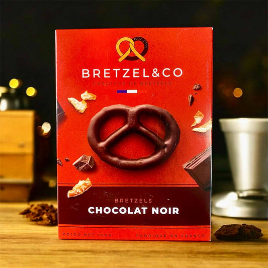 Dark chocolate pretzel