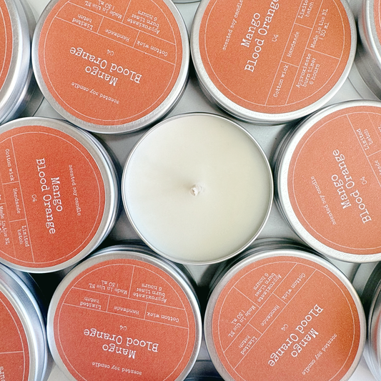 SOY WAX SCENTED CANDLE | MANGO & BLOOD ORANGE