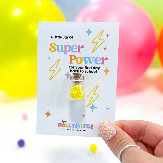 A Little Jar Of Super Power - First Day of School