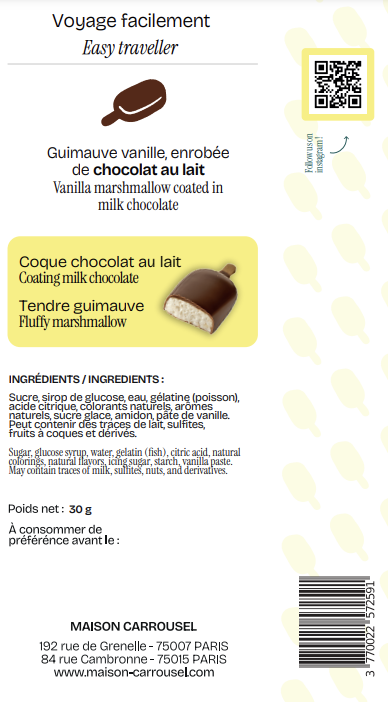 Individual Eskimo - Milk chocolate marshmallow