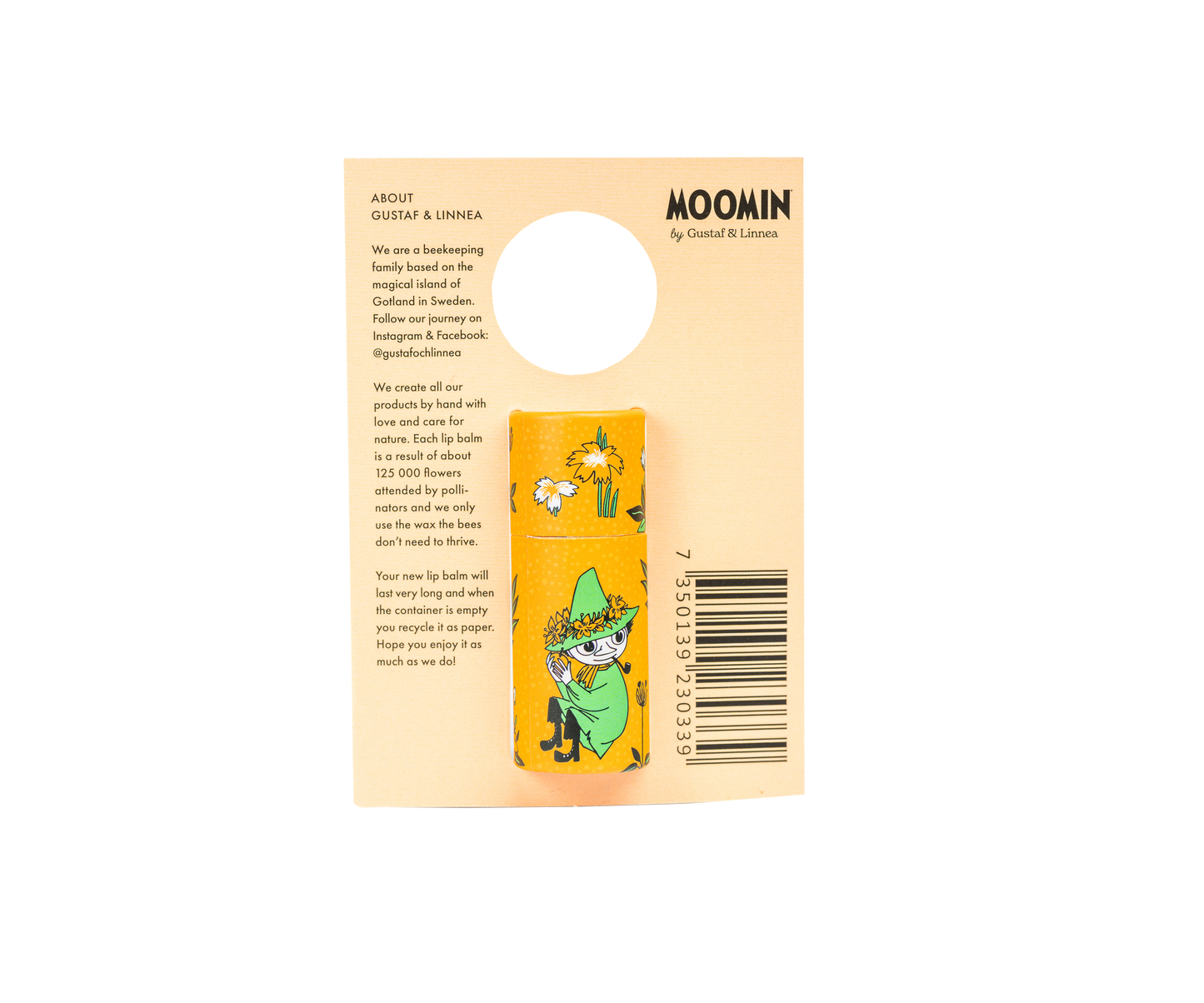 Moomin by G&L - Lip balm of beeswax with coconut & honey