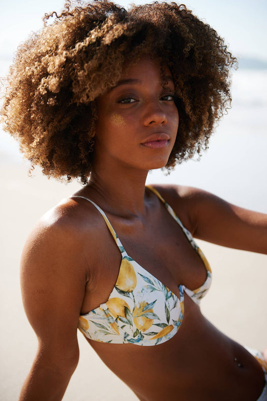 Lua Top - Lemon Tree Pattern
