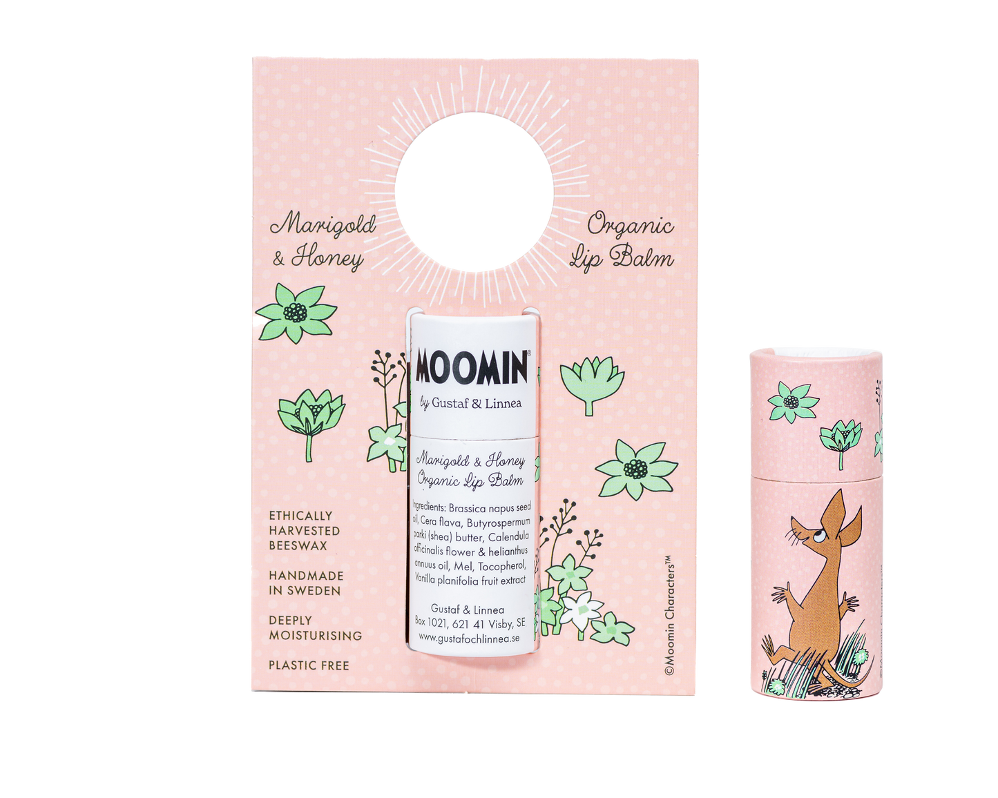 Moomin by G&L - Lip balm of beeswax with calendula & honey
