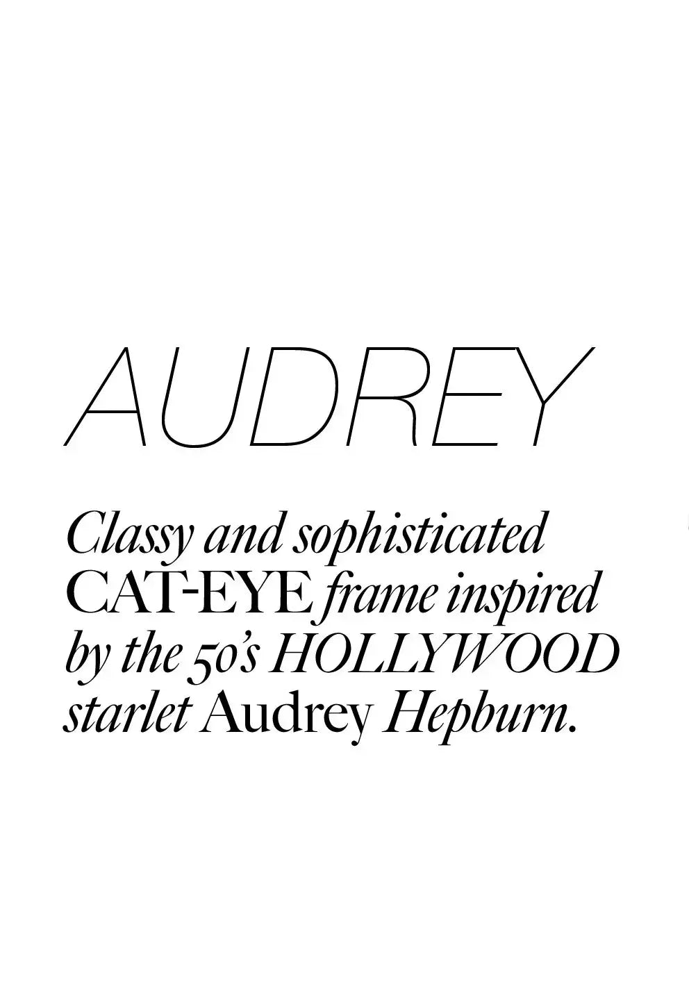 AUDREY, black Sunglasses