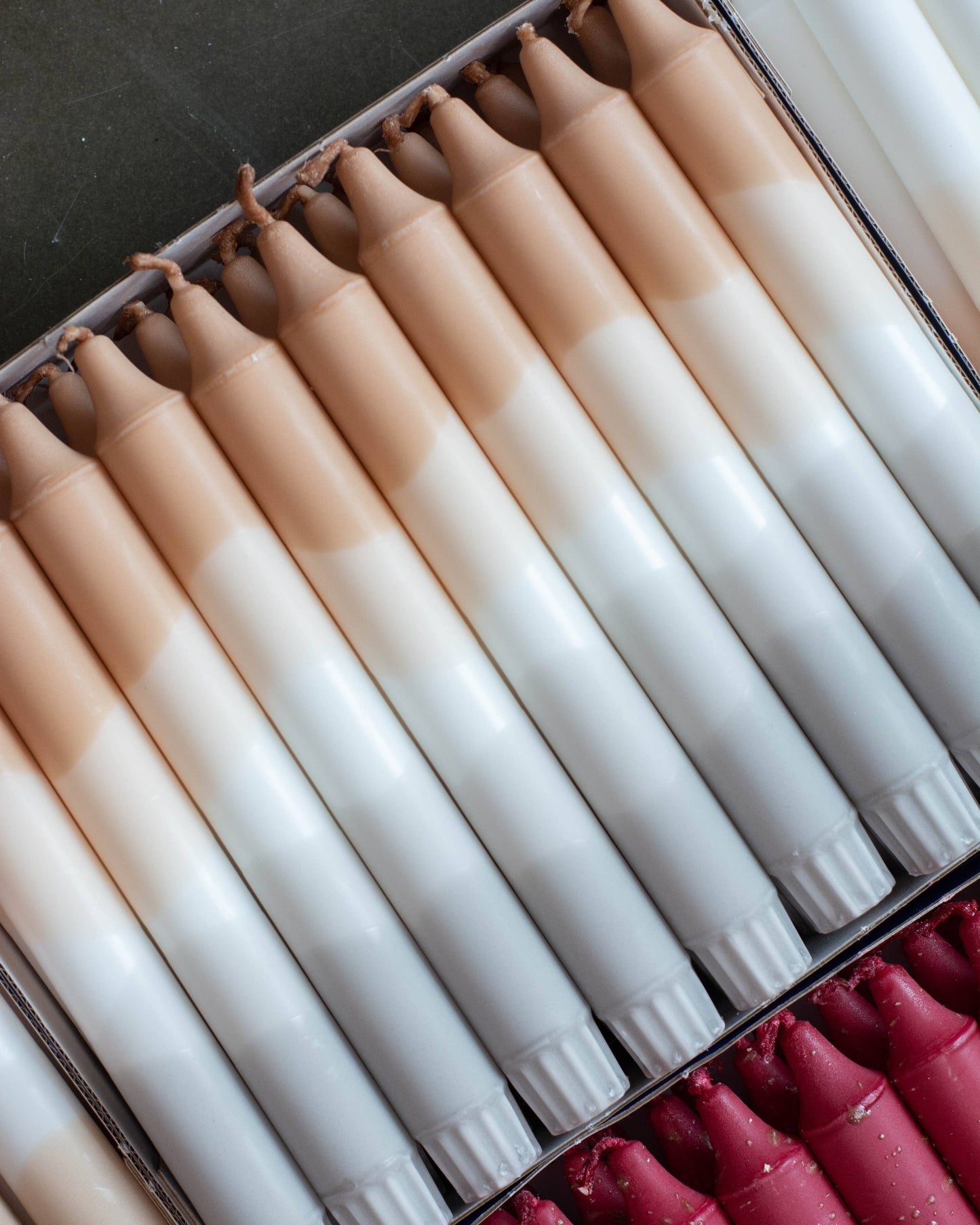 Taper candles-  Autumn colors mix