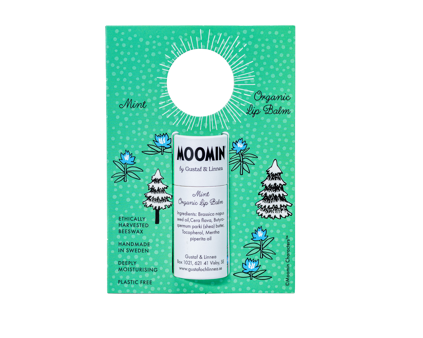 Moomin by G&L - Beeswax lip balm with mint flavor