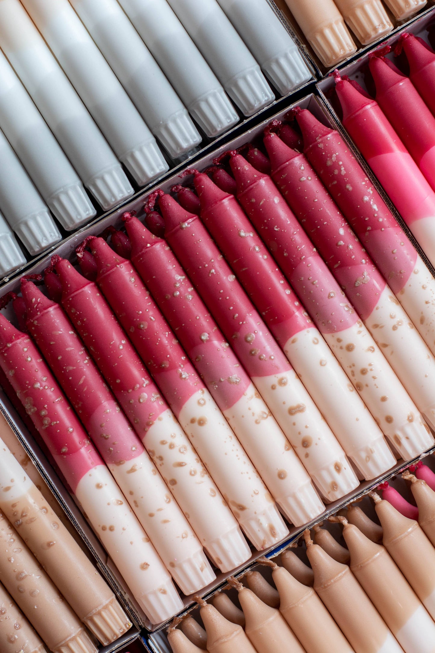 Taper candles-  Autumn colors mix
