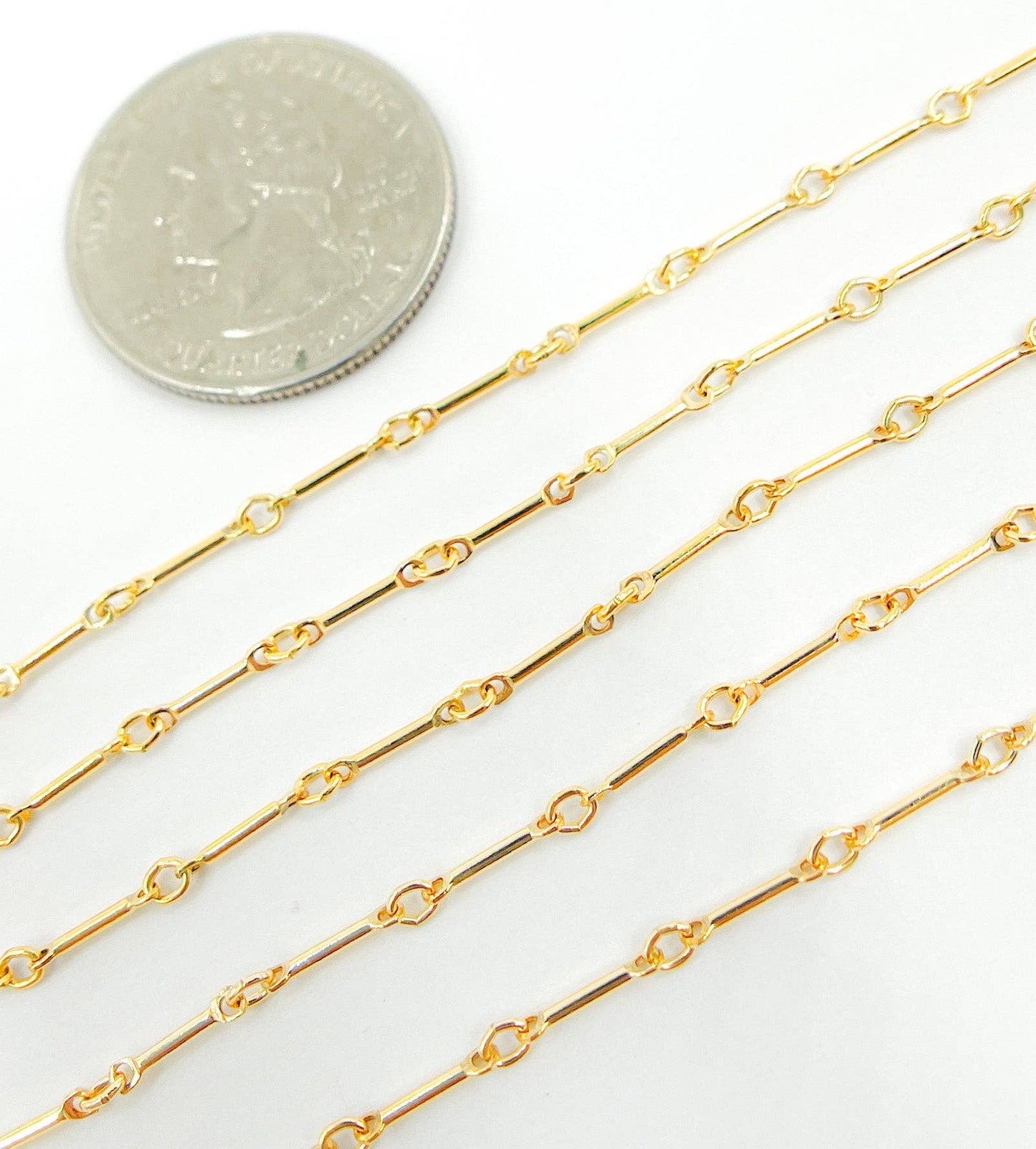 567GF. 14k Gold Filled Bar Chain