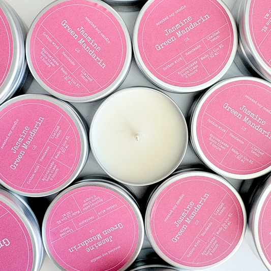 SOY WAX SCENTED CANDLE | JASMINE & MANDARIN