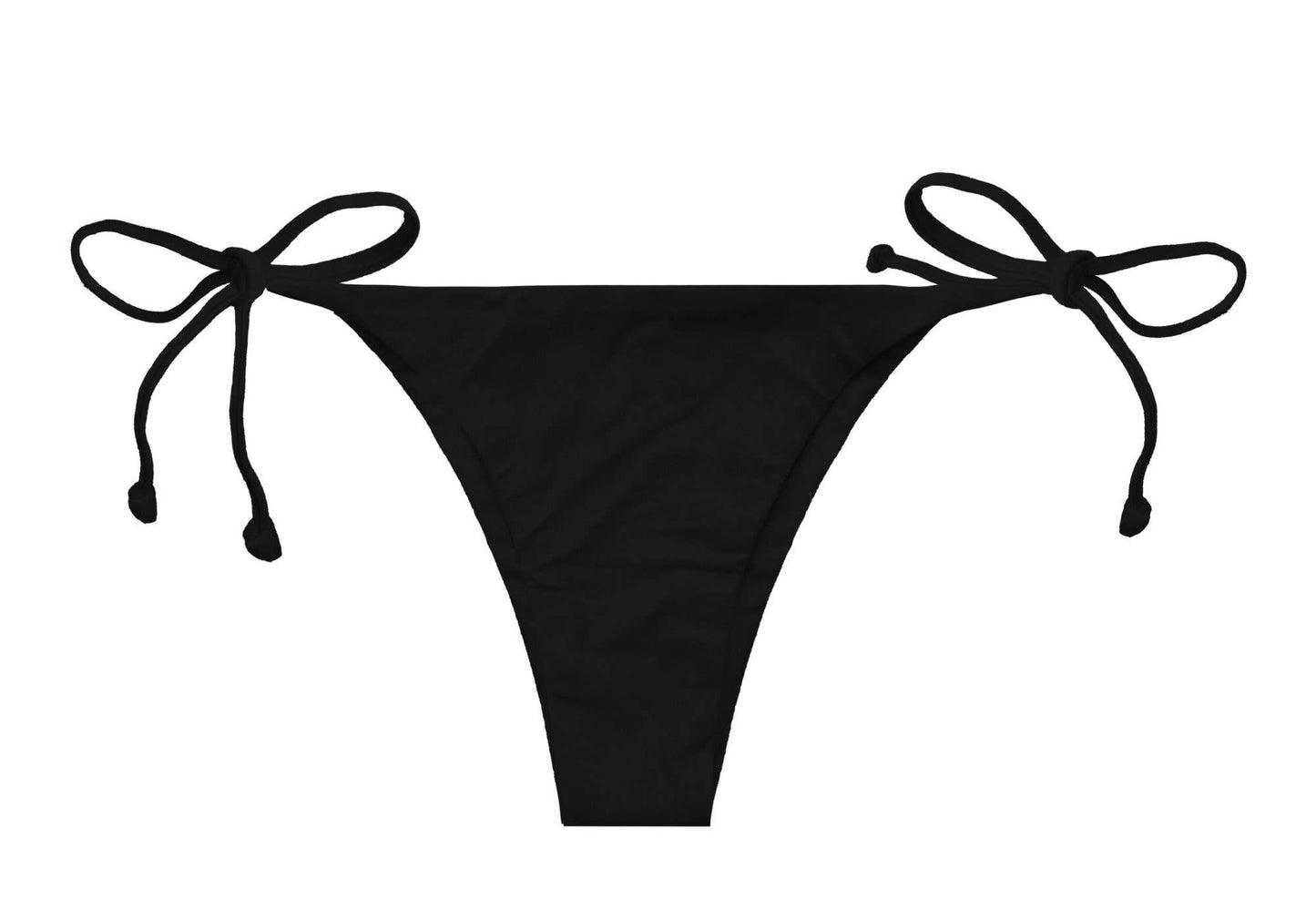 Brazilian Bikini Bottom Plain Pepper Black
