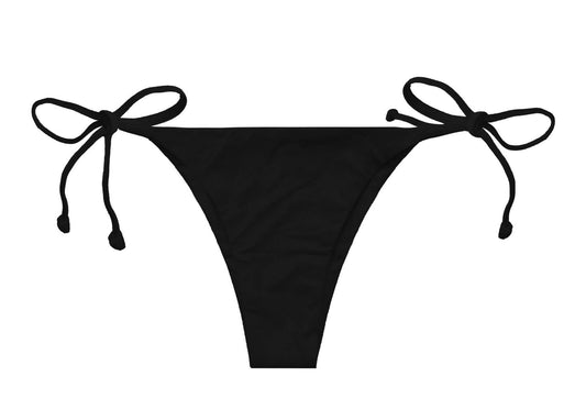 Brazilian Bikini Bottom Plain Pepper Black