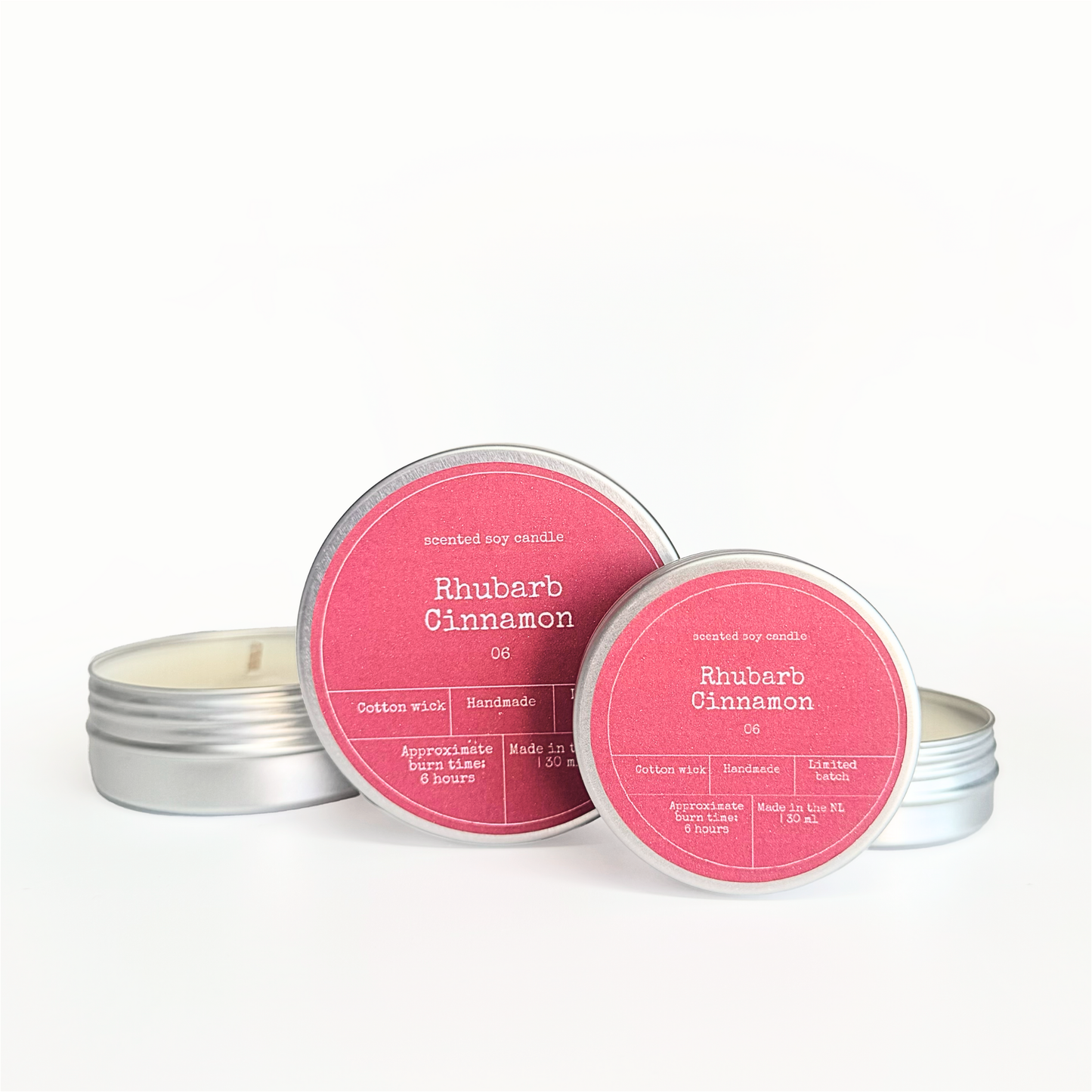 SOY WAX SCENTED CANDLE | RHUBARB & CINNAMON