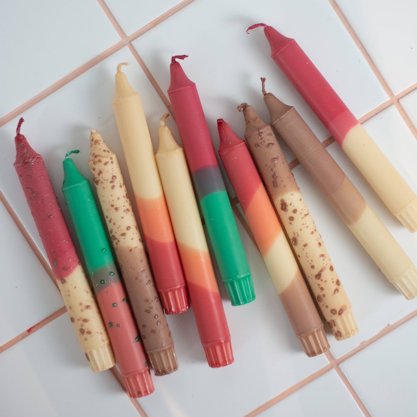 Taper candles box - autumn mix