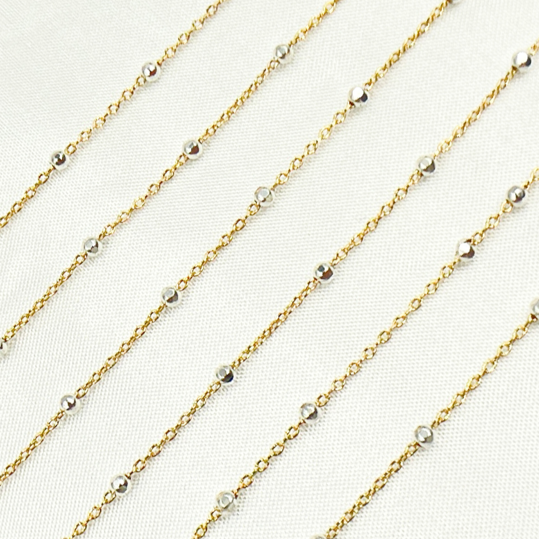 1186GF. 14k Gold Filled with 925 Sterling Silver Beads Satel